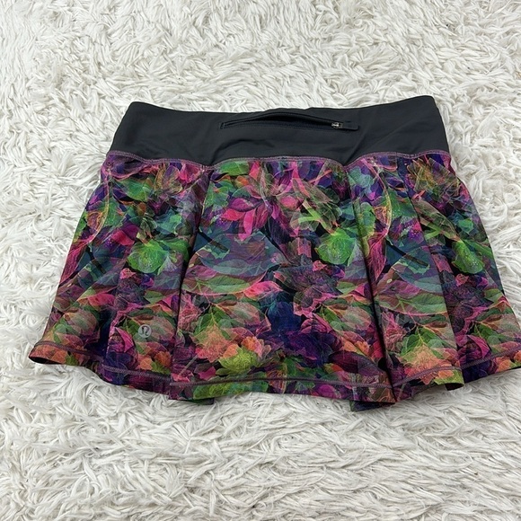 Lululemon Pace Rival Mid-Rise Skirt Vivid Floral Tone Multi - Picture 5 of 6
